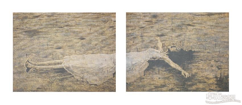 1.《生命就是一半加上另一半》纸本 2010年  160 x 120 cm x 2