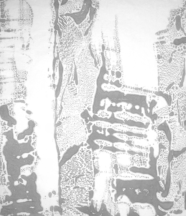 侯珊瑚，涧，水墨宣纸，140cm x 122 cm，2010年