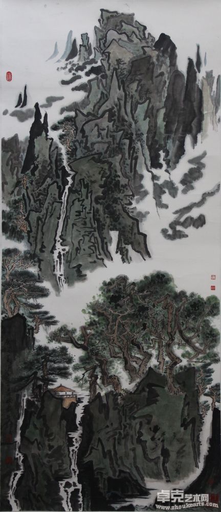 传统山水40六尺180X80cm