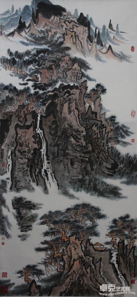 传统山水42六尺180X80cm