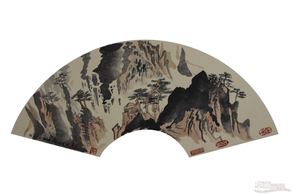 小扇面368X34cm