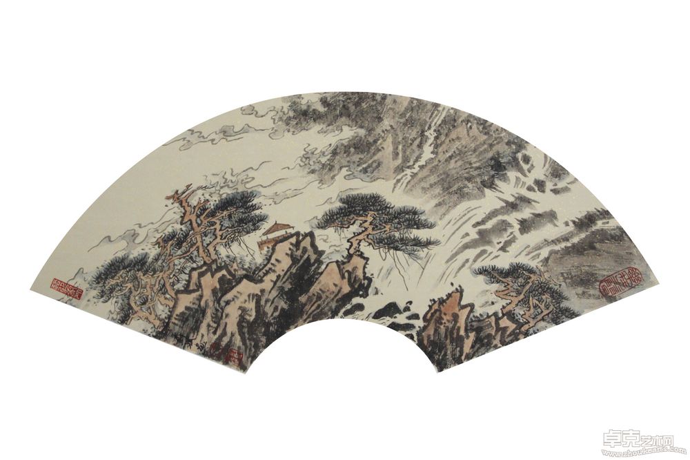 小扇面668X34cm