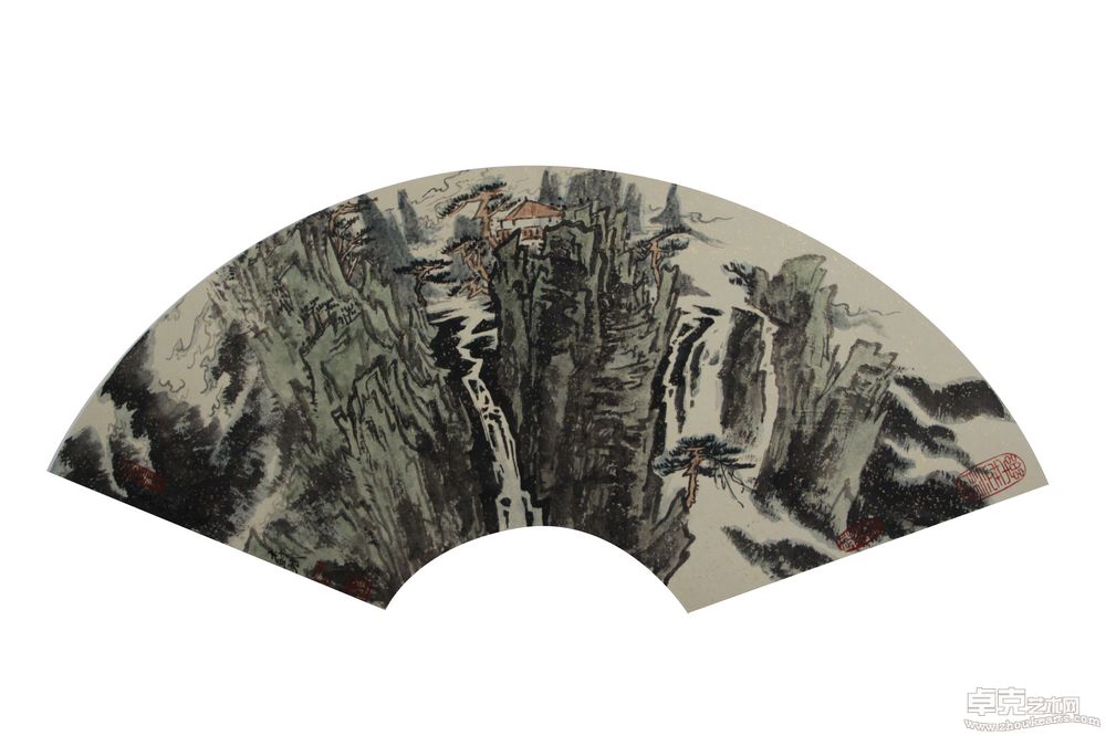 小扇面1068X34cm