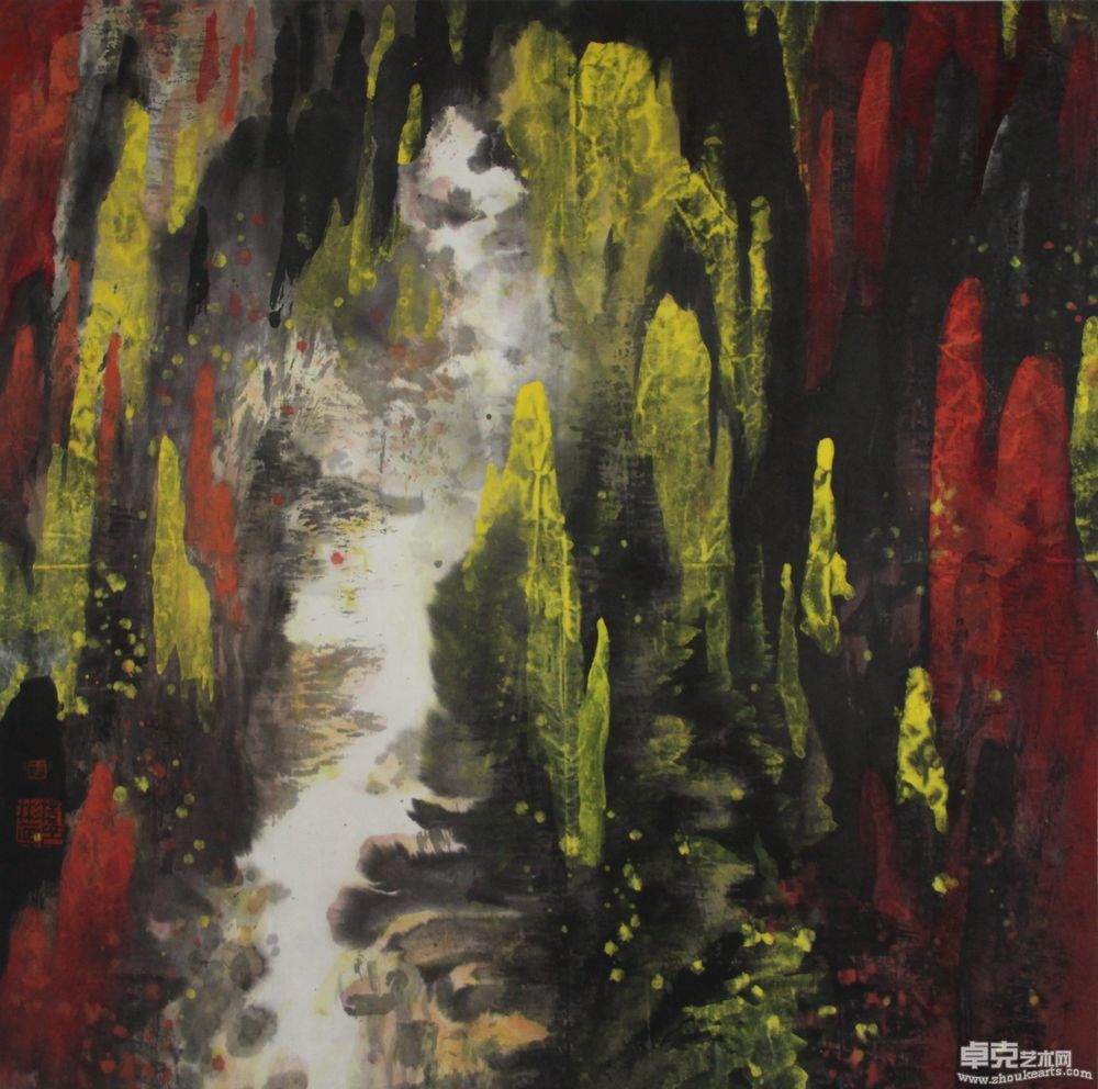 锦绣江山系列之二68X68cm