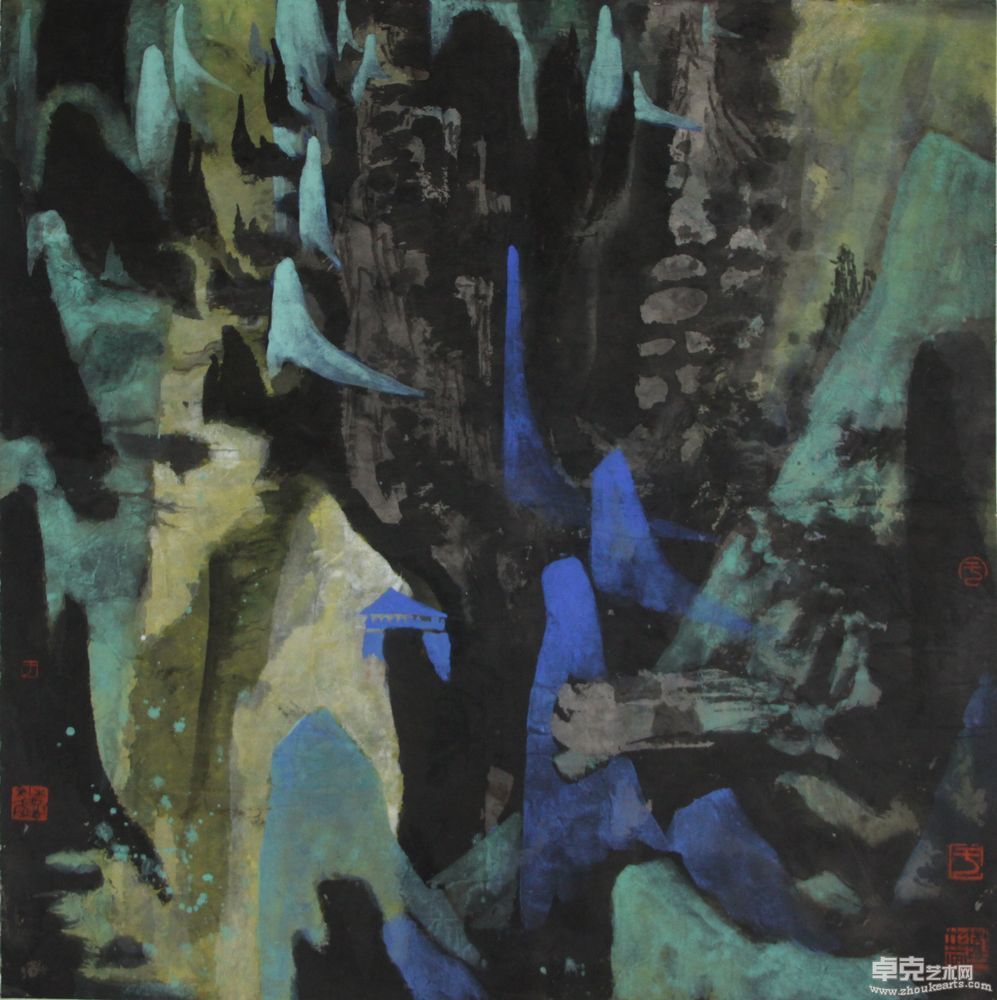 锦绣江山系列之三68X68cm