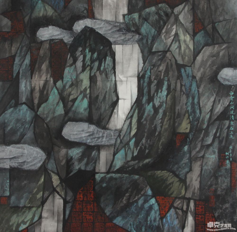 流泉68X68cm