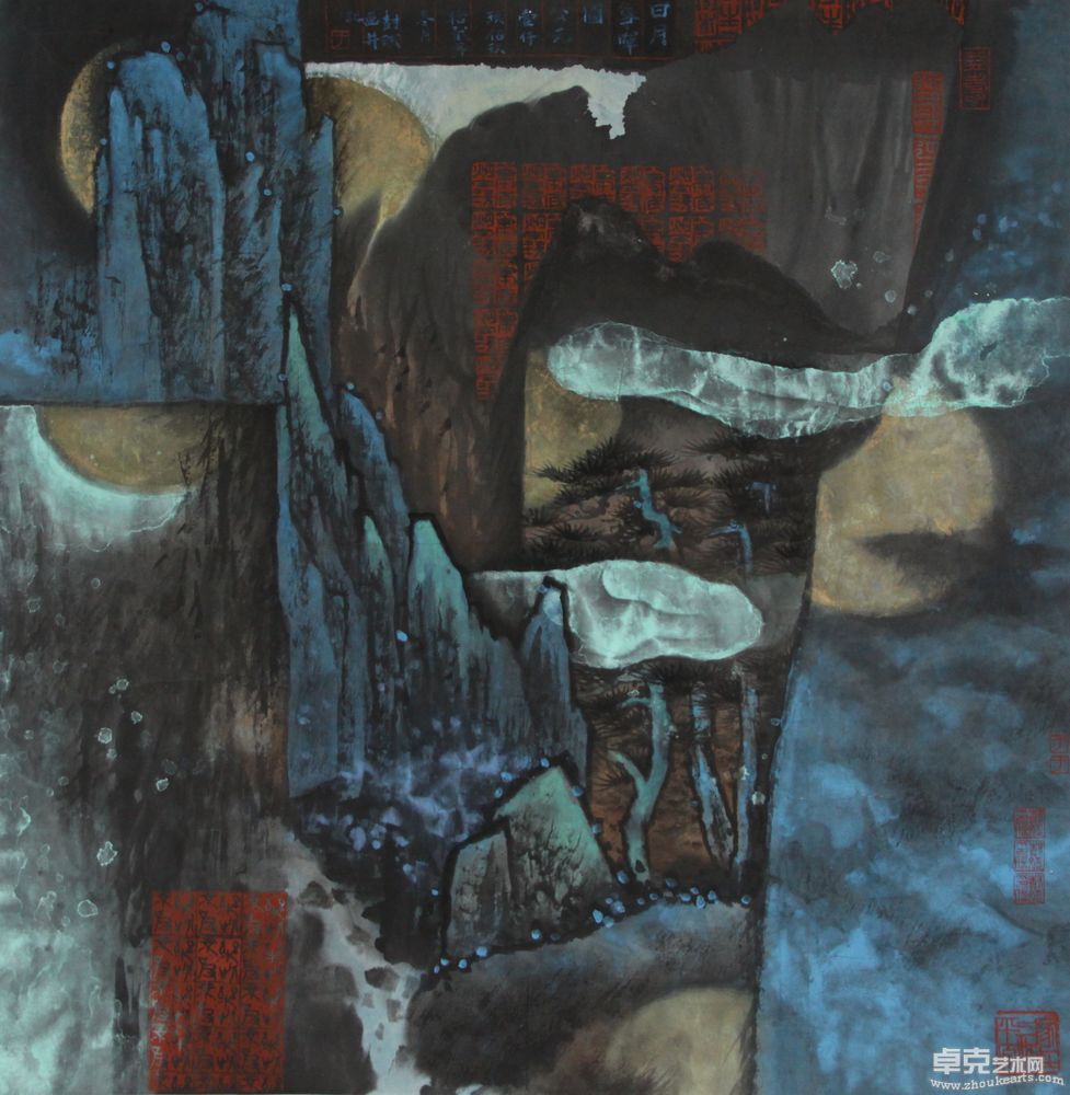 日月争辉68X68cm