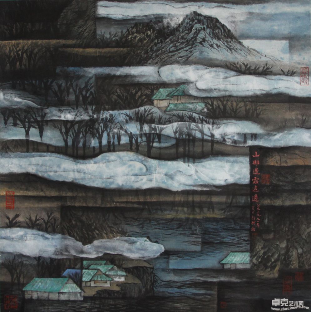 山那边云这边68X68cm