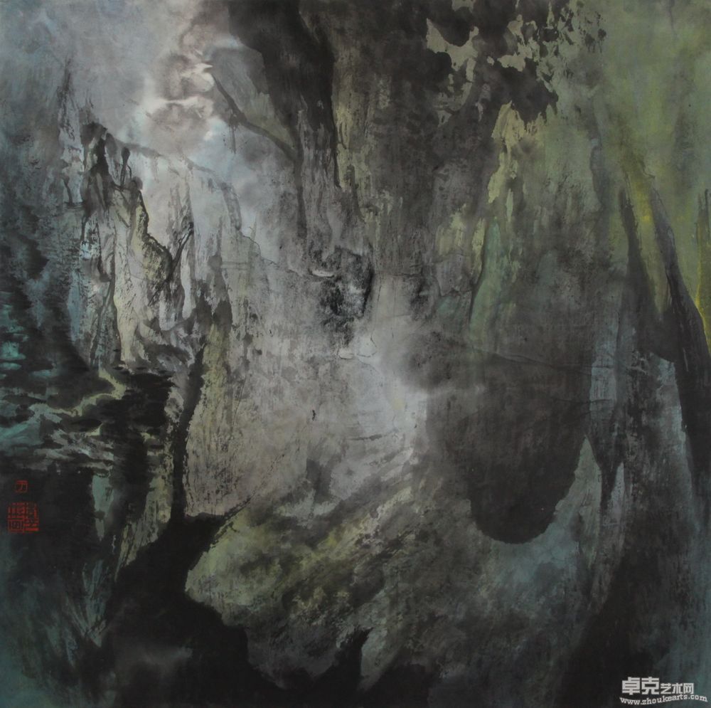 山色有无间68X68cm