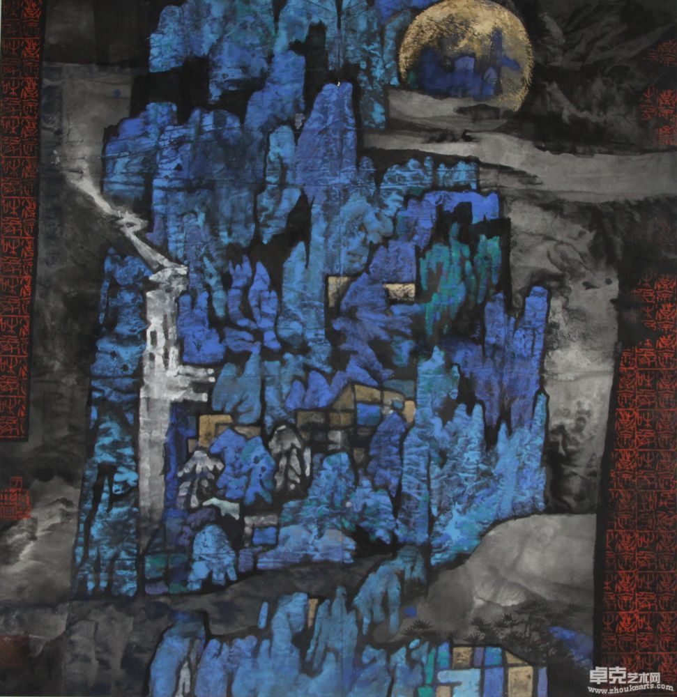 月色赋68X68cm