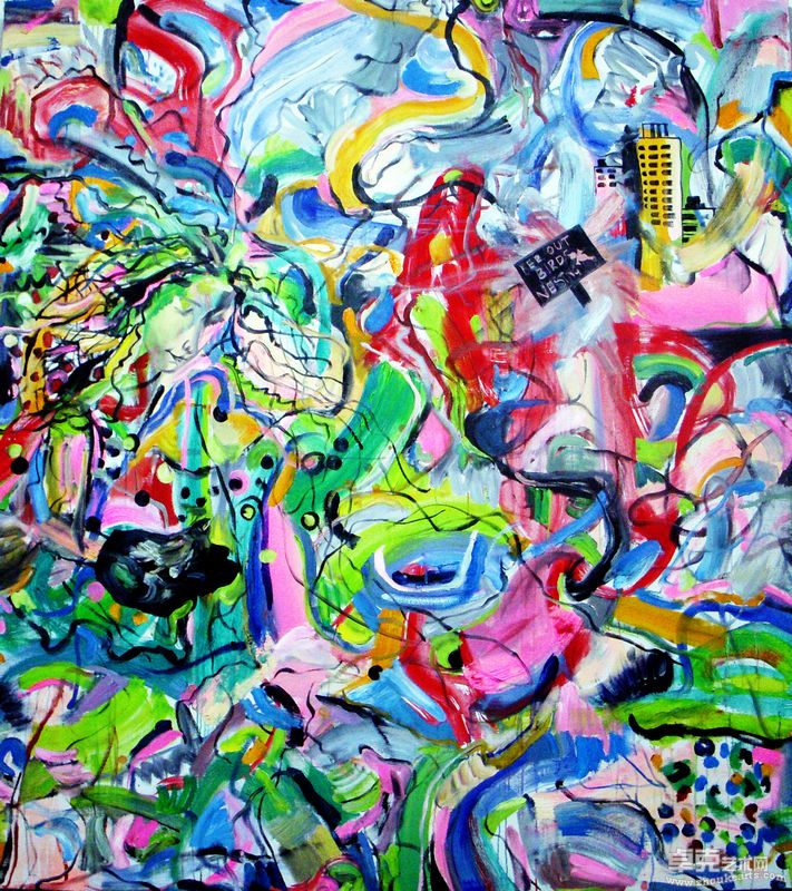 尹维娜   无穷动-10布面油画200x180cm'2010