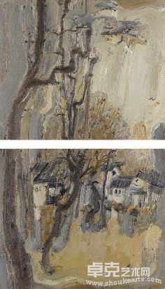 沈水明 江南初春  120X60cm 2010年