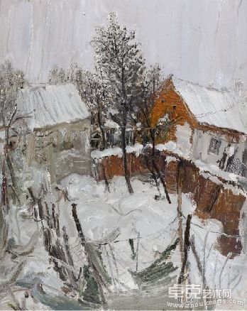 沈水明《江南有雪之一》100X80cm 2010