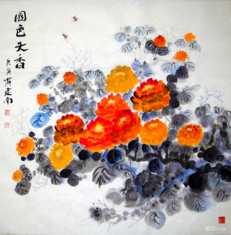 国色天香68X68CM