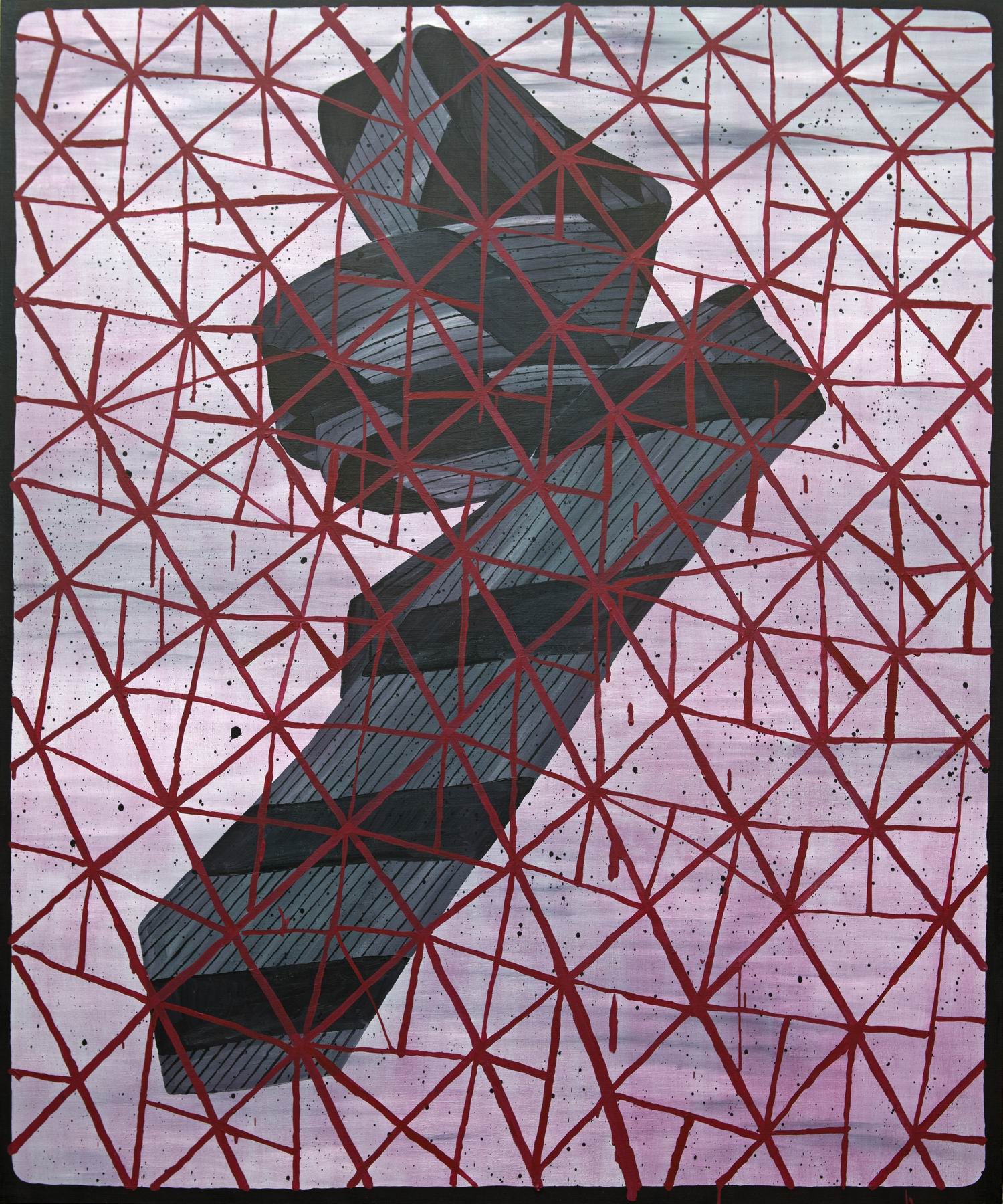 ‘1976’，1.8-1.5m，布面油画+丙烯，2010