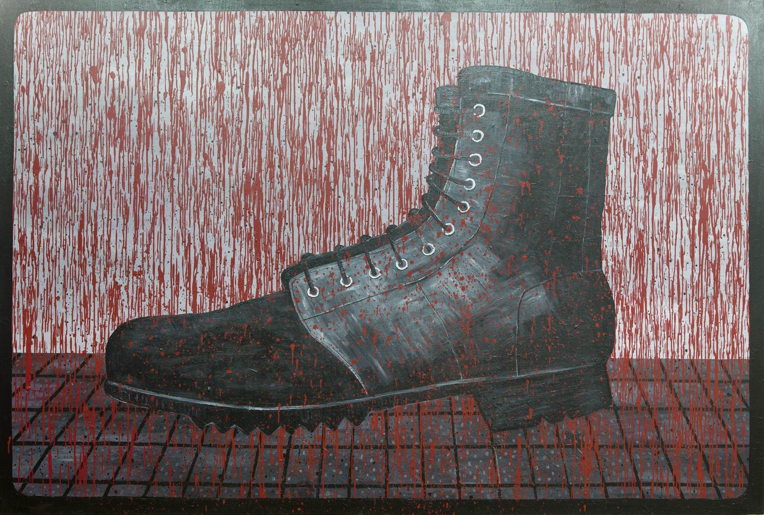 ‘道具no1’，3m-2m,布面油画+丙烯，2009