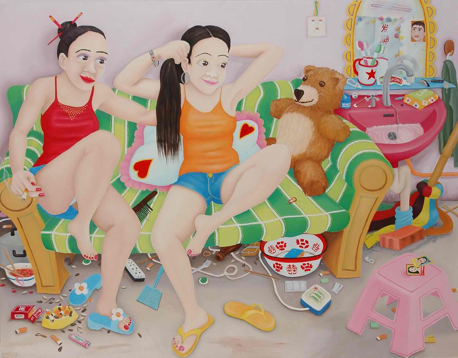 第一次约会 155x200cm 2008 布面油画