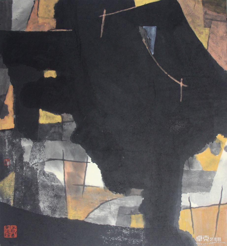 空间与选择系列之一47X44cm