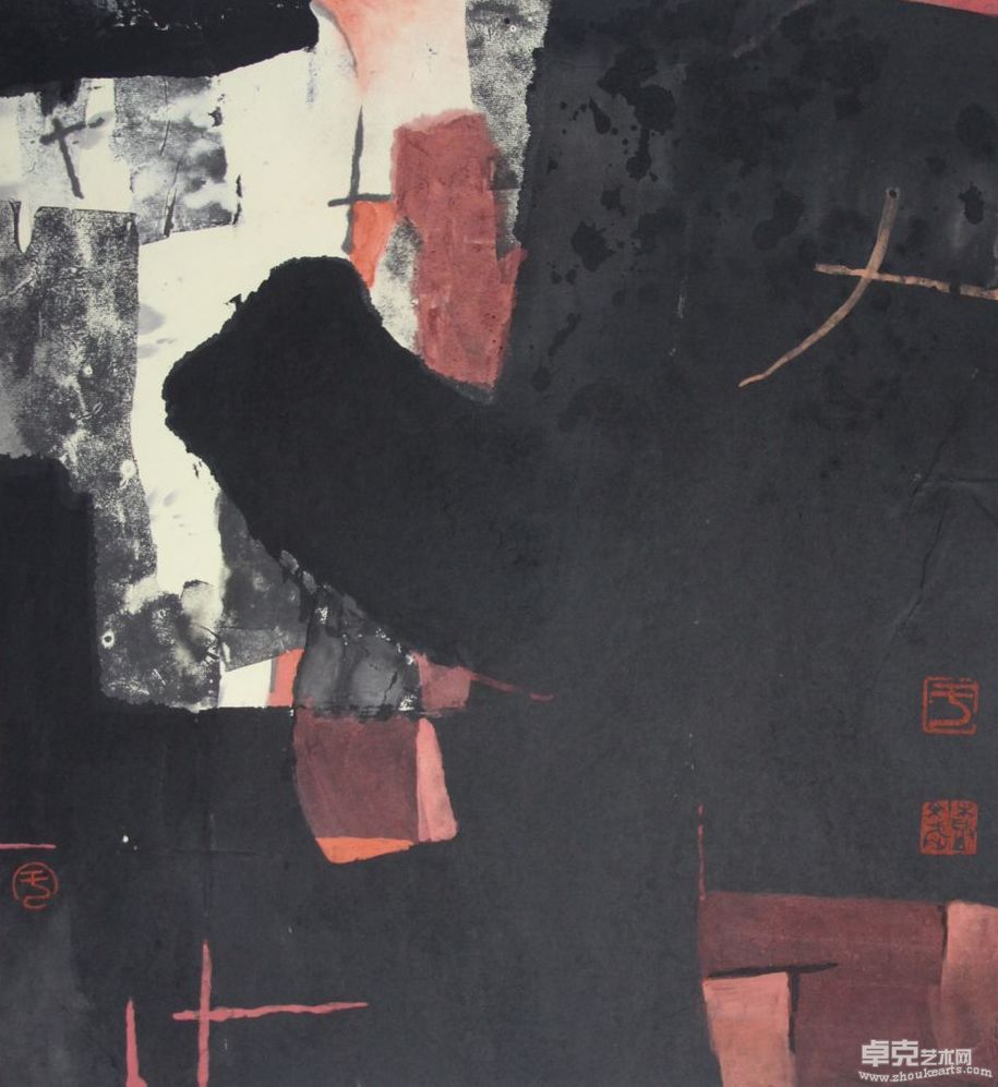 空间与选择系列之二47X44cm