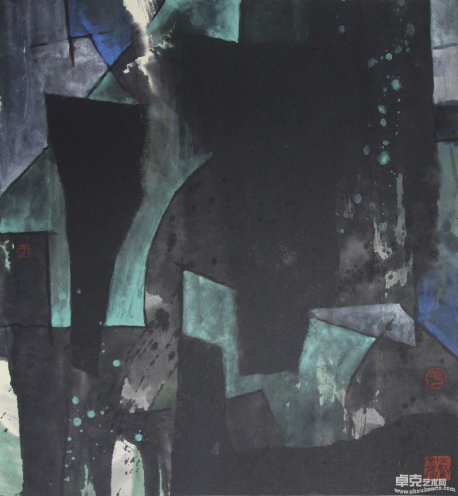 空间与选择系列之三47X44cm