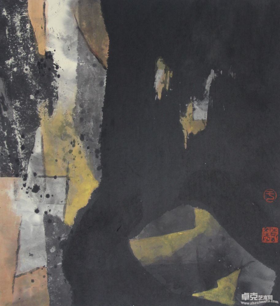 空间与选择系列之四47X44cm
