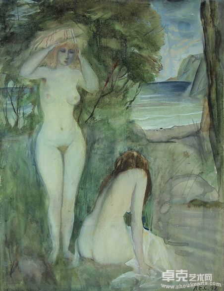 NOR-007-U-海湾Gulf48x36cm画板油画Oil on Board1992_resize