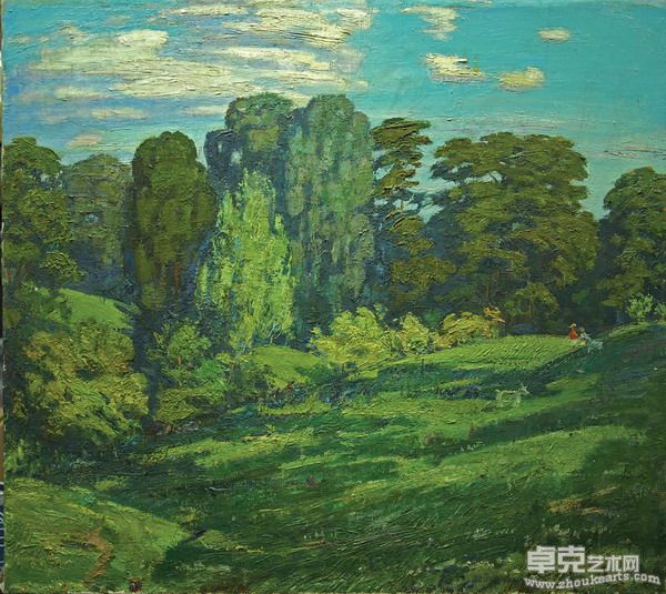 NOR-016-U-夜晚Night is Coming69x77cm布面油画Oil on Canvas1988_resize