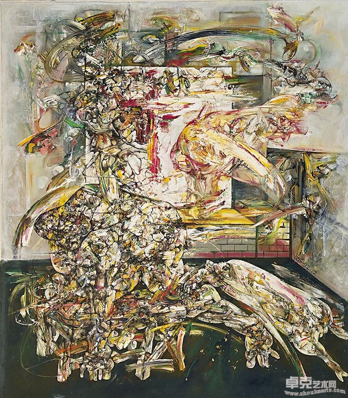 1992-莫名其妙-3  油彩、亚麻布  120X90cm  1992  江海