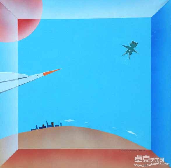 《风筝》 80x80cm 布面丙烯 2010.12