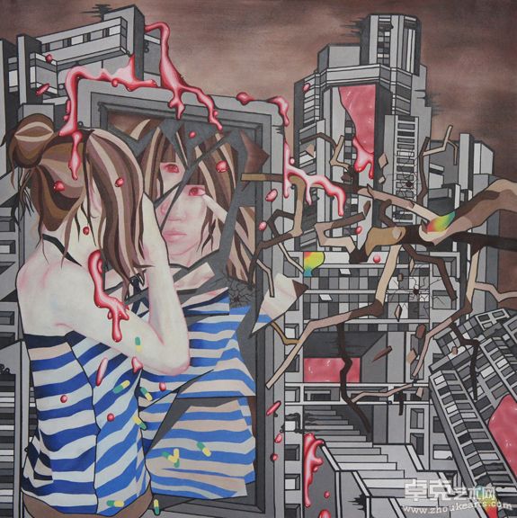 破碎 100×100 2010