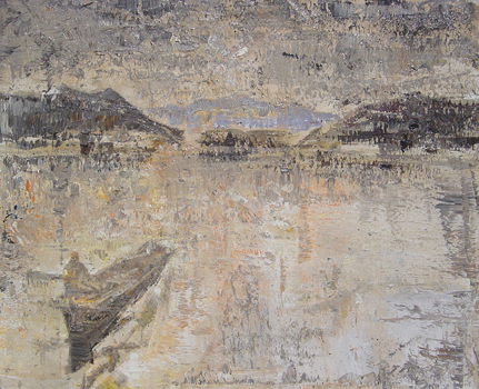 《江•湖》100×80CM++布面油画++2008