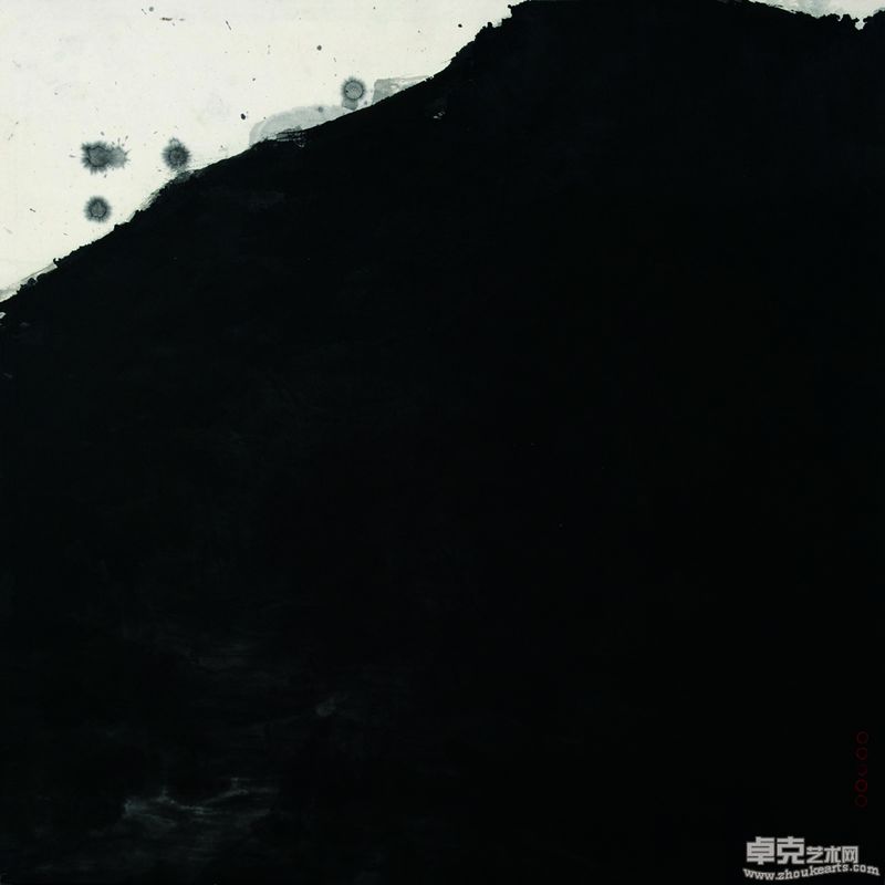 谢海 山居墨事 墨笔纸本 69cm×69cm 2011