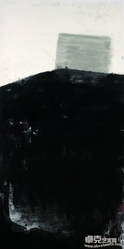 谢海 小石潭记 墨笔纸本 69cm×138cm 2011