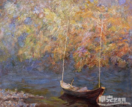 泊舟 63×54cm 布面油画 2005年