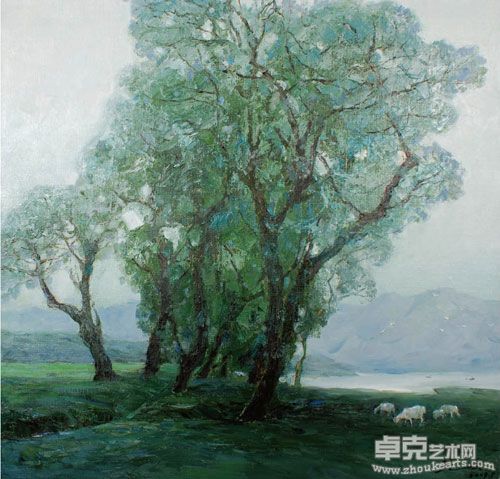 春树 100×100cm 布面油画 2009年