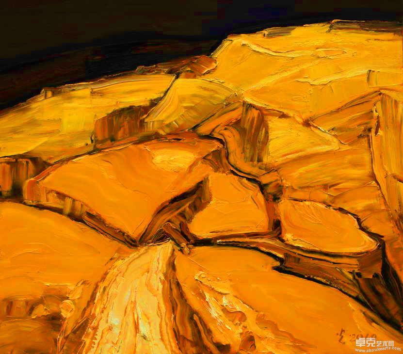 冬日的阳光160×140油画2009