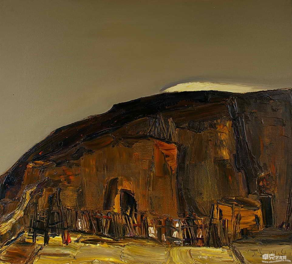 房东家平圃90×100油画2009