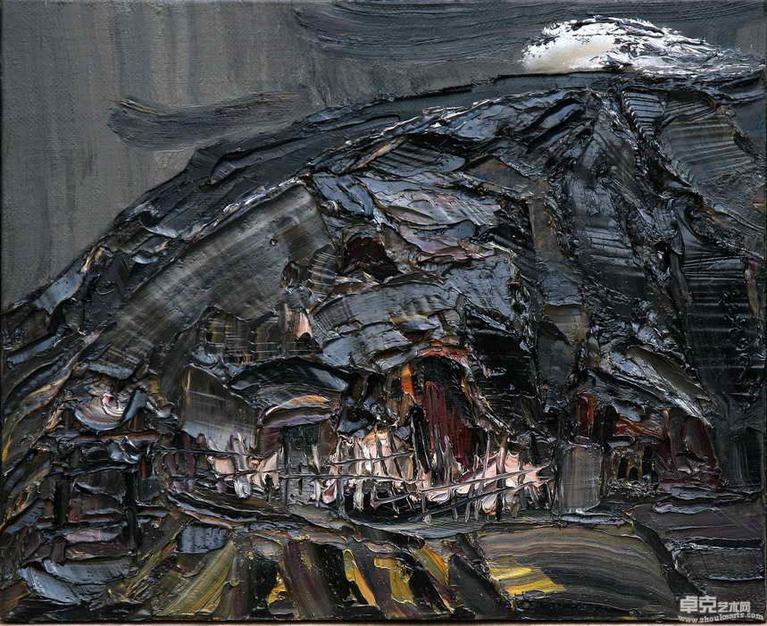 黄昏降临70×80油画2009