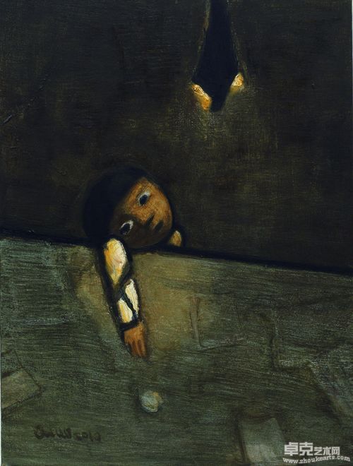 段正渠-小孩I 布面油画60×80cm 2010