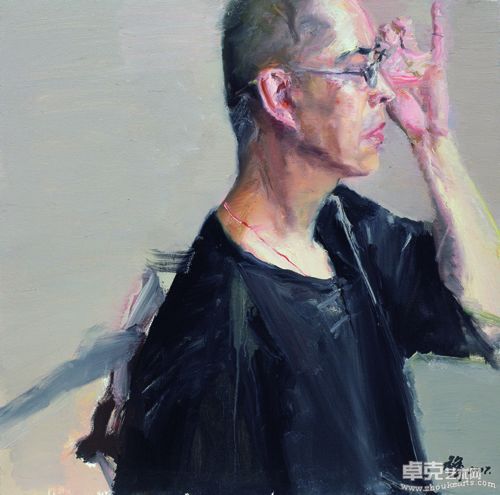 杨参军-肖像之二 布面油画 70×70cm 2007