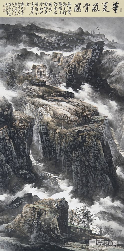 华夏风骨图96X196cm