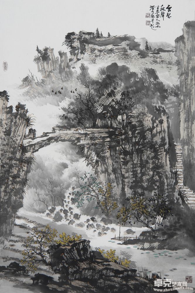 云壑秋声45X68cm