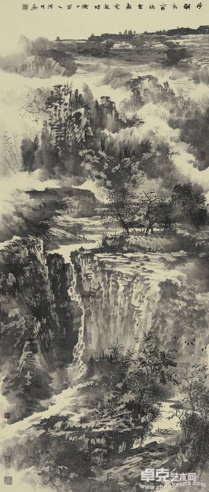 云水坐忘46X136cm