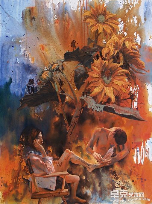春天里 200x150cm 布面油画 2011small