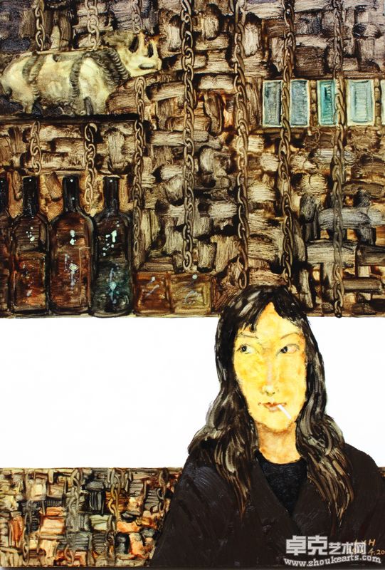 现实NO.2。102乘70cm。布面油画