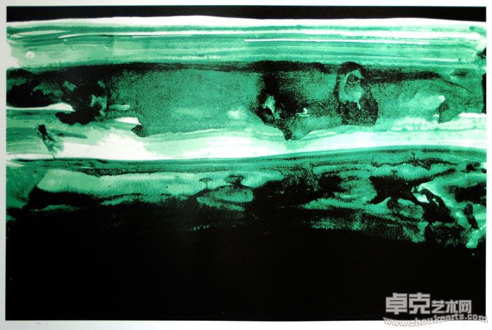 冻土 丝网版画65x42cm  2011（印数15）