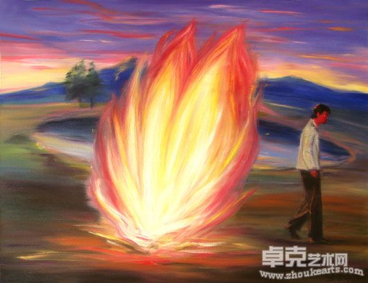 火·之三（130X97cm)