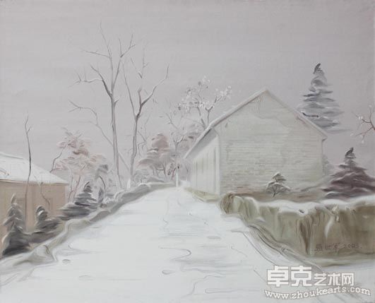 记忆中的老校冬天 81cm65cm 2003