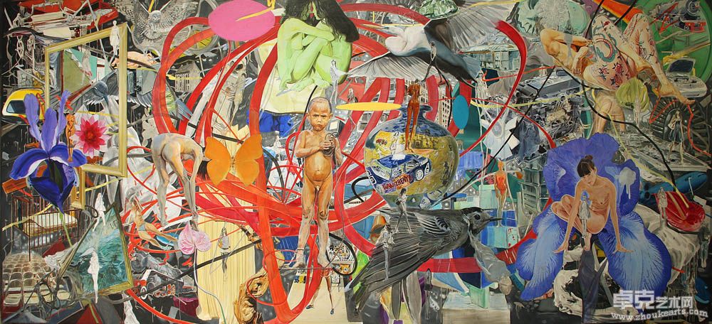 万真宇即将破碎的我少年的心 My Youthful Heart Soon to be Broken, 475X205cm,布面油画 Oil on Canvas,2011