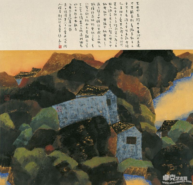 山中暮色